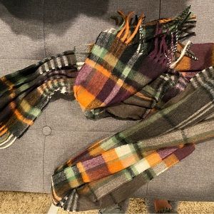 Multicolored fall scarf